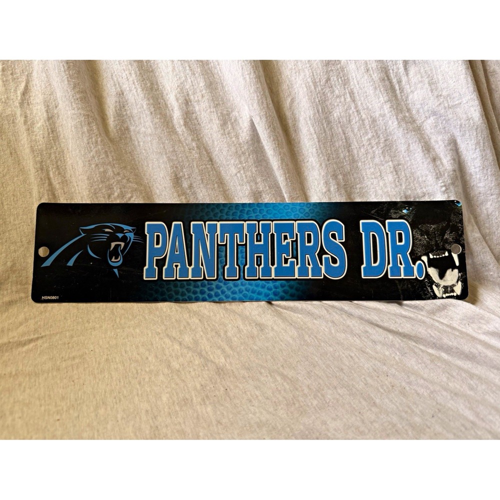 Carolina Panthers "Panthers Dr." Street Sign Plaque NFL